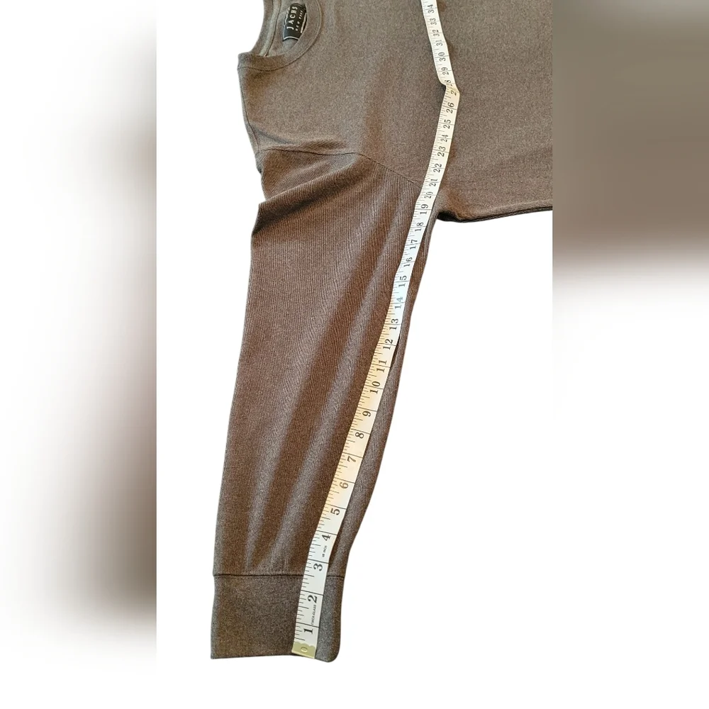 Jachs New York Men's Brown Crewneck Long Sleeve Soft  Cozy Sweatshirt, Size XL